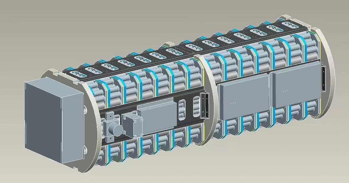 Illustrative battery architecture from the supplied library