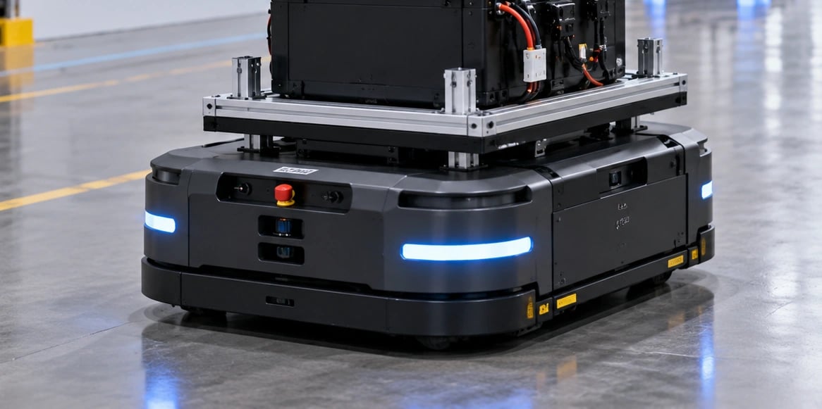 Supplied autonomous logistics battery integration visual reference
